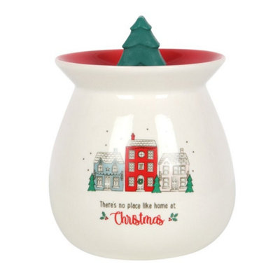 No Place Like Home Ceramic Wax Melt Burner Gift Set With Christmas Tree Scent from B&Q