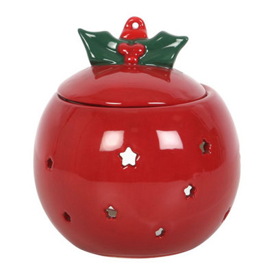 Something Different Cozy Christmas Red Bauble Oil Burner from B&Q