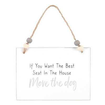  - Dog Hanging SignFunny Wooden Gift For Family & Friends