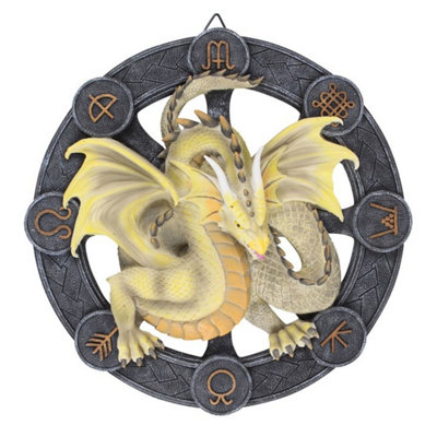 Mabon Dragon Resin Wall Plaque By Anne StokesPagan & Wiccan Decor from B&Q