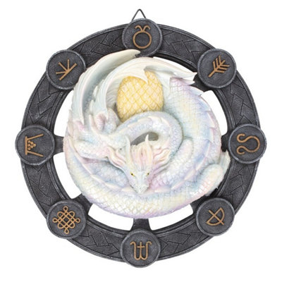 Ostara Dragon Resin Wall Plaque By Anne StokesSpring Magic Art from B&Q