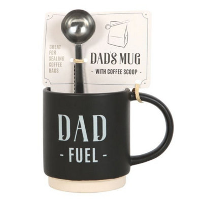 Dad Fuel Mug And Coffee Scoop Clip from B&Q