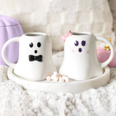 Mr & Mrs Boo Ghost Mug SetHalloween & Autumn Gift (440Ml) from B&Q