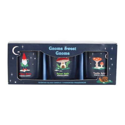 Gnome Sweet Gnome Candle TrioWinter Scented Candles Gift Set from B&Q