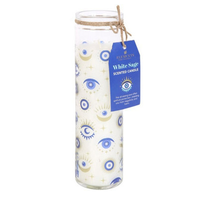 All Seeing Eye White Sage Tube Candle70 Hour Spiritual Prayer Candle