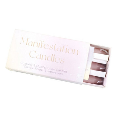  - Manifestation Spell Candles Set In Matchbox Box For Positive Energy & Intentions