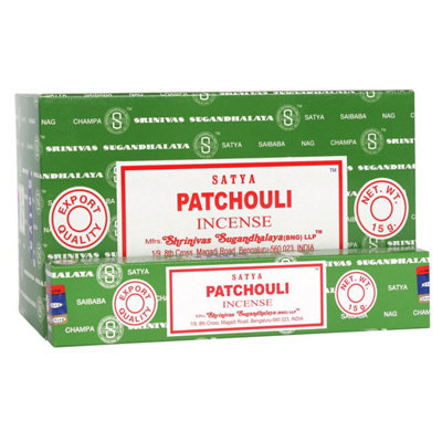 12 Packs Of Patchouli Forest Incense Sticks By Satya from B&Q