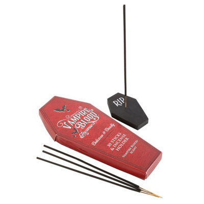 Vampire Blood Incense Sticks & Coffin HolderMystical Dark Fragrance from B&Q