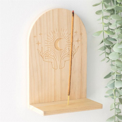 Mystical Hands Incense Holder Shelf For Aromatherapy & Decor