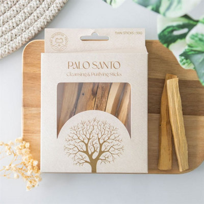 50G Thin Palo Santo Sticks For Cleansing & Spiritual Rituals from B&Q