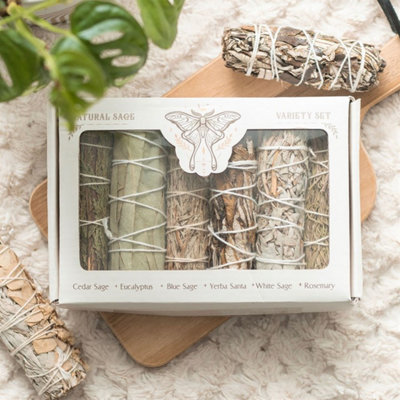 Sage Smudge Stick Variety Set For Cleansing & Meditation from B&Q