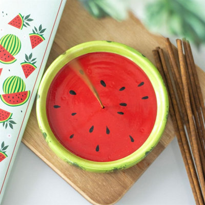  - Watermelon Ceramic Incense Stick HolderCute & Ash Catcher