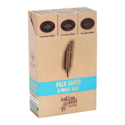 Set Of 12 Palo Santo & White Sage Smudge Incense Sticks For Meditation & Rituals from B&Q