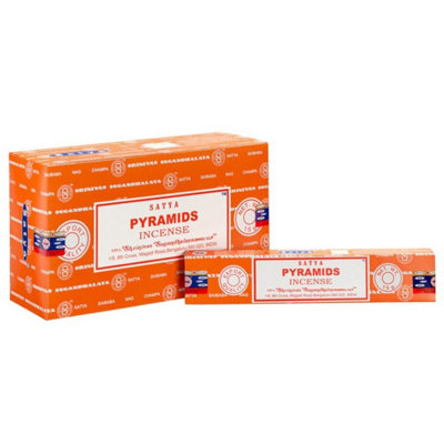 Set Of 12 Satya Pyramids Incense SticksHandmadeVeganSpicy Scent from B&Q