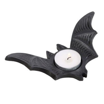 Bat Tealight Candle HolderCreepy Halloween Decor & Spooky Ambiance from B&Q