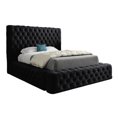  - Dreamscape Pleated Upholstery Designer Bed Frame