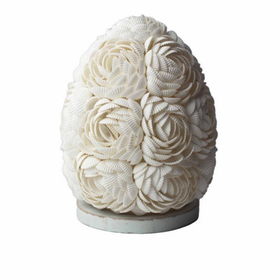 Boho Sea Shell LampRose Oval15CmCoastal Nightlight from B&Q
