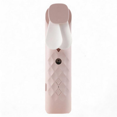  - Pink Nano Mist Face Fan & SprayUsb RechargeablePortable Hydration & Cooling