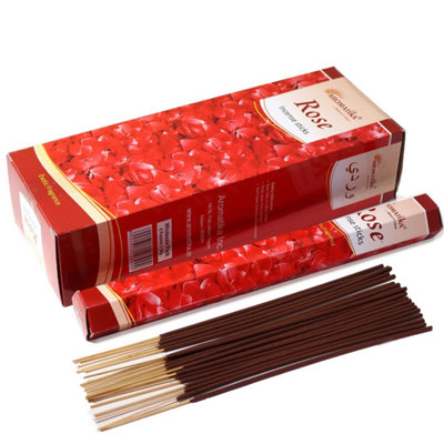 Aromatika Rose Charcoal-Free Hex Incense For Relaxation & Meditation from B&Q