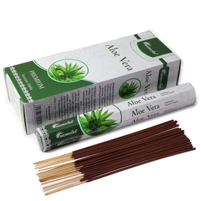 Aromatika Aloe Vera Charcoal-Free Hex IncenseFreshSoothing Aroma from B&Q
