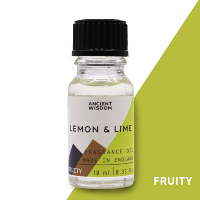 10Ml Lemon & Lime Fragrance OilFresh Citrus Scent For Aromatherapy from B&Q