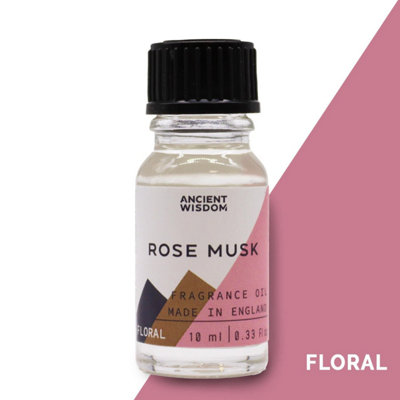 10Ml Rose Musk Fragrance OilLong-Lasting Floral & Musk Scent from B&Q