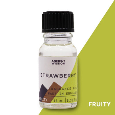 10Ml Strawberry Fragrance OilLong-Lasting Sweet & Fruity Scent from B&Q