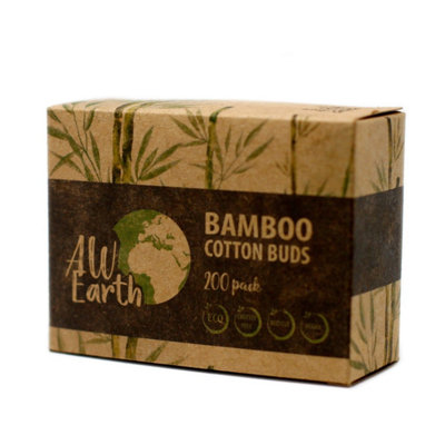  - Box Of 200 Eco-Friendly Bamboo Cotton Buds For Personal Care