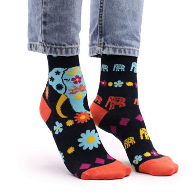 Hop Hare Bamboo Socks S/mCosmic ElephantBreathable & Eco-Friendly from B&Q