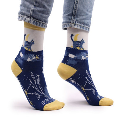 Hop Hare Bamboo Socks For Men & WomenMidnight CatS/m from B&Q