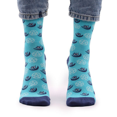  - Hop Hare Bamboo Socks S/mPentagram & Evil EyeBreathable & Eco-Friendly
