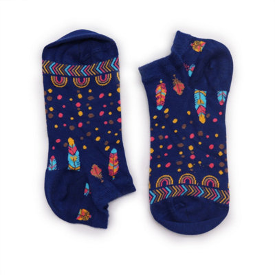  - Indian Feathers Bamboo Socks Low CutComfortableBreathableOdour-Free