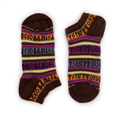  - Rune Stones Bamboo Socks Low CutComfortableBreathableOdor-Free