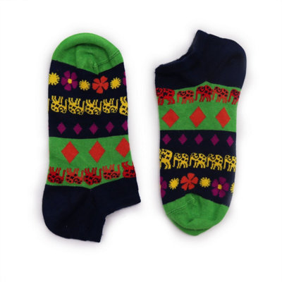  - Lucky Elephant Bamboo Socks For Men & WomenLow CutUk 3.5-6.5