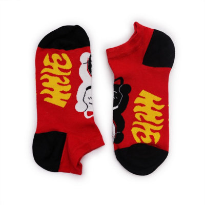  - Lucky Cat Bamboo Socks Low CutComfort & Good Luck (Uk 3.5-6.5)