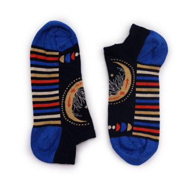  - Lunar Phases Bamboo Socks LowMysticalComfortableEco-Friendly
