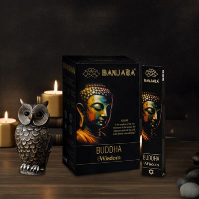 Banjara Buddha FigurineHandcrafted Wisdom Decor For Meditation & Peace from B&Q