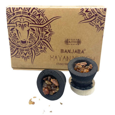 Banjara Resin CupsMayan Myrrh Ethno Tribal Smudge Cups (6) from B&Q