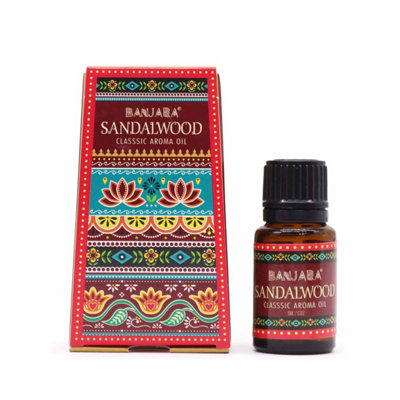 Banjara Indian Fragrance Oil 10MlSandalwoodWarm & Woody Aroma from B&Q