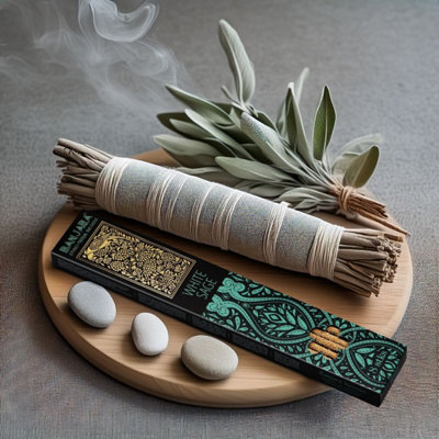 Banjara Extra Long White Sage Smudge Stick For Cleansing & Meditation from B&Q