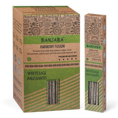 Banjara Palo Santo & White Sage Smudge Sticks For Cleansing & Meditation from B&Q