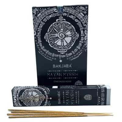 Banjara Tribal Smudge IncenseMayan MyrrhHandcrafted & Aromatic from B&Q