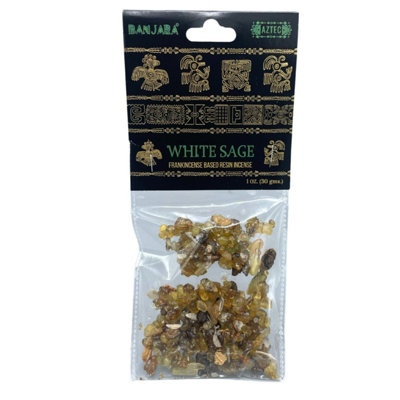 Banjara Tree Resin With White SageHandcrafted Indian Aromatic Incense from B&Q