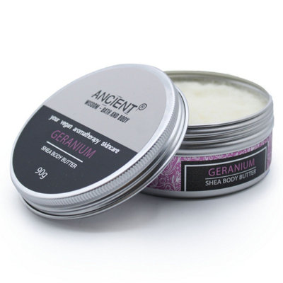 Aromatherapy Shea Body Butter 90G With GeraniumMoisturizing & Uplifting