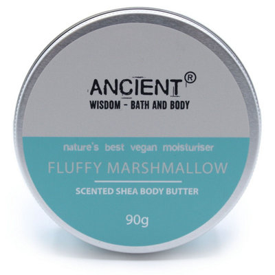 Scented Shea Body Butter 90GFluffy Marshmallow Hydrating Cream from B&Q