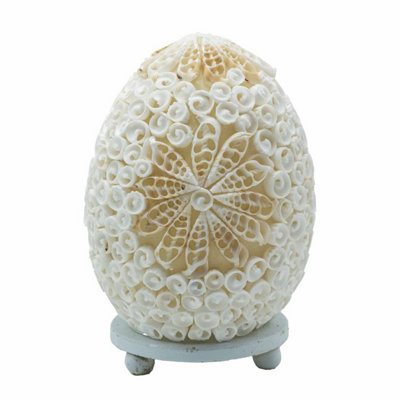 Boho Sea Shell LampCut Art Oval Shell Decor15Cm Coastal Light from B&Q