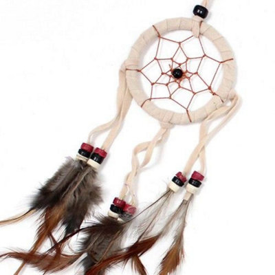 Bali Dreamcatcher Small Round Cream/coffee/chocGood Luck & Sleep from B&Q