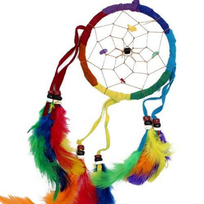 Bali Rainbow Dream CatcherMedium RoundGood & Bad Dream Protection from B&Q