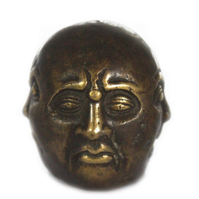 Four Face Buddha Brass Fengshui Ornament5CmHome Decor & Serenity from B&Q