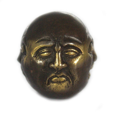 Four Face Buddha Fengshui Ornament4.5Cm Brass Decor For Home & Spa from B&Q